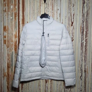 NWT Kenneth Cole Reaction Packable Quilted Ultra Lightweight Jacket Light Gray M - Picture 1 of 12