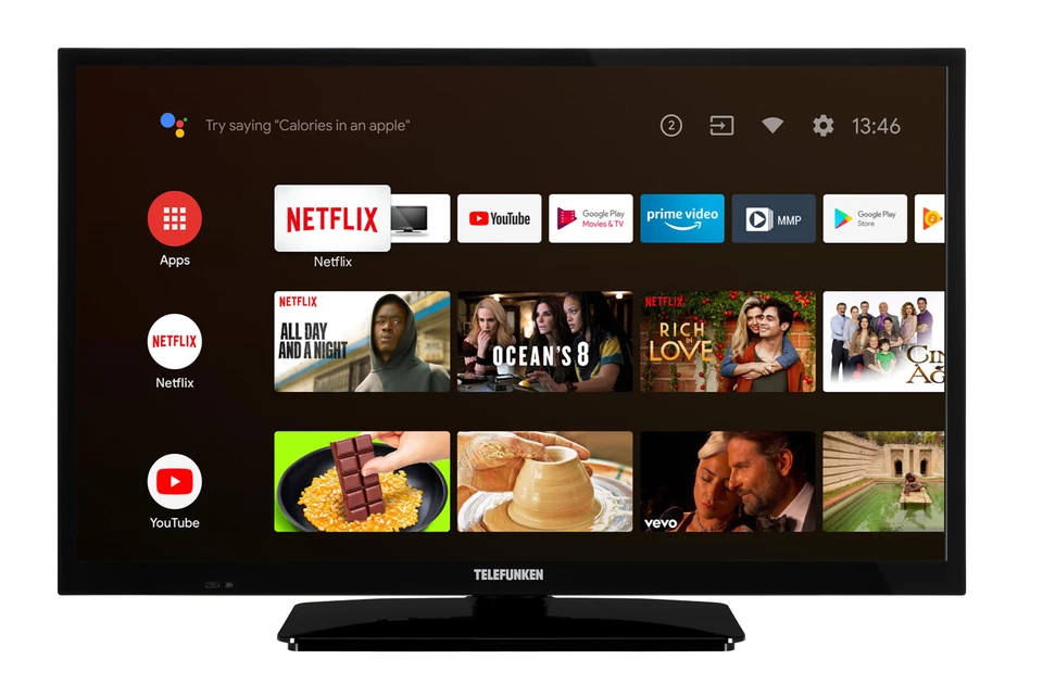 Telefunken XH24AN550MV 24 Zoll Fernseher (Android Smart TV, HD-Ready, 12 Volt) - Bild 1 von 4