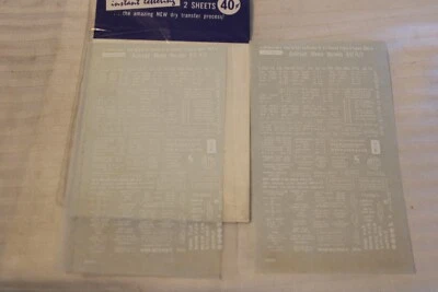 HO Scale Letraset, Railroad Model Heralds K52/4/2 Dry Transfer Decals - Image 1 of 3