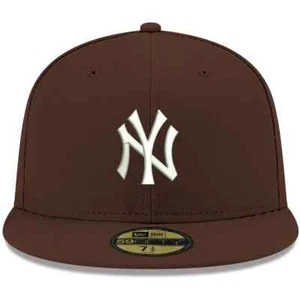 New York Yankees MLB Authentic New Era 59FIFTY Fitted Cap Brown CHOCOLATE 7 7/8 - Picture 1 of 10