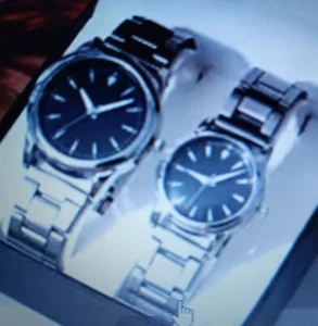 Fashion Couple Wristwatch Luxury Men&Women Stainless Steel Quartz. 2 Watches - Picture 1 of 1