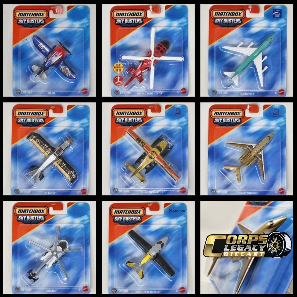 2025 Matchbox Sky Buster Diecast Aircraft - YOU Pick! [Updated 1.6.2025] - Image 1 of 2