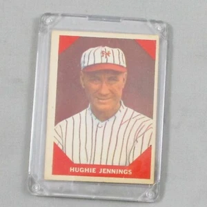 1960 Fleer Baseball Greats Baseballkarte #67 Hughie Jennings stapelbares Druckknopfetui - Bild 1 von 2
