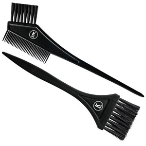 K-Pro Färbepinsel Set - Farb Pinsel breit zum Haare färben schwarz Kamm 2er Pack - Bild 1 von 5