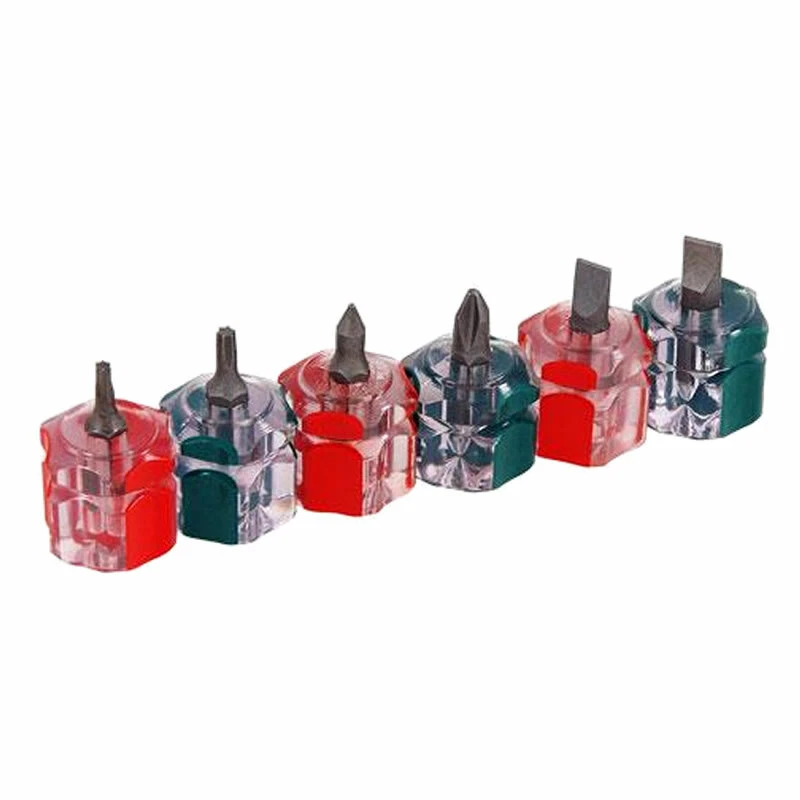 NEILSEN 6pc Stubby / Mini 32mm Screwdriver Set - Slotted Star & Phillips - Free Postage
