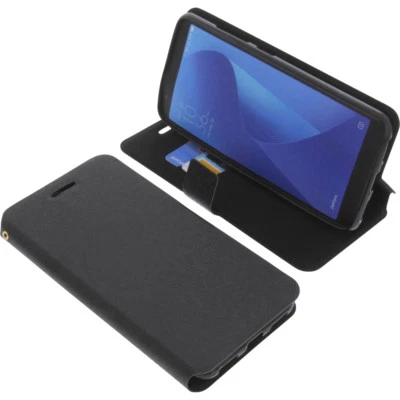 Custodia per Asus ZenFone Pegasus 4S Book-Style Protettiva Cellulare Nero - Immagine 1 di 4