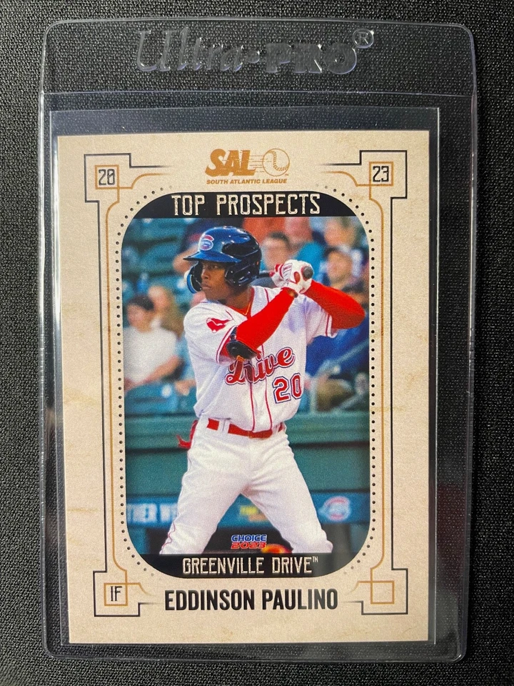 2023 South Atlantic League Top Prospects Eddinson Paulino Greenville Drive!!! - Image 1 of 1