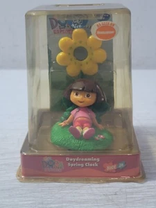 2003 Dora The Explorer Daydreaming Spring Clock & Picture/Memo Holder Flower NEW - Picture 1 of 6