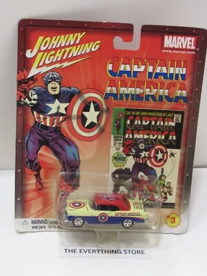 JOHNNY LIGHTNING MARVEL CAPITÁN AMÉRICA 56 CHEVY BEL AIR 1:64 ENVÍO GRATUITO Foto 1 de 2