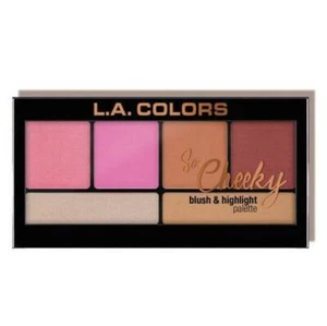 L.A. Colors So Cheeky Blush & Highlight Palette - Silky Smooth *HOT & SPICY* - Picture 1 of 1