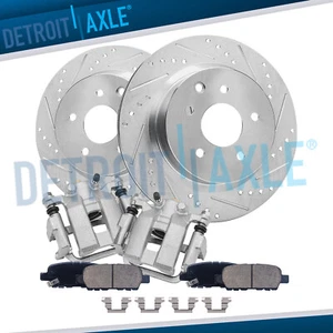 308mm Rear Drilled Rotors Brake Calipers Brake Pads Kit for G37 G35 M35 M45 350Z - Picture 1 of 7