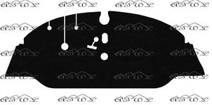 ALFOMBRA ALFOMBRILLA NEGRA TOTALMENTE A MEDIDA VW TIPO 2 PANTALLA DIVIDIDA LHD 1950-1967 - Imagen 1 de 10