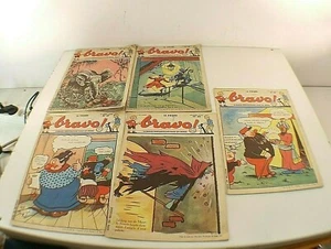 LOT Revue BRAVO septembre 1949 journal pour garçons n° 35 à n° 39 - Imagen 1 de 4