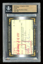 2010 Razor Cut Signature Edition Phil Silvers Auto Autograph 9/24 BGS ES3969