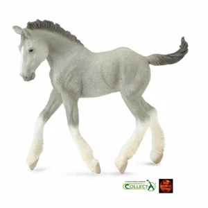 Grey Shire Pferd Fohlen Spielzeug Modell Figur von CollectA 88575 Neu mit Etikett - Bild 1 von 2