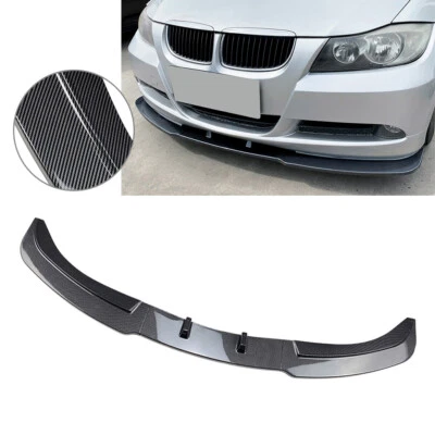 For BMW 3 Series E90 E91 320i 330i 2005-08 Front Bumper Lip Spoiler Carbon Fiber - image 1 of 4