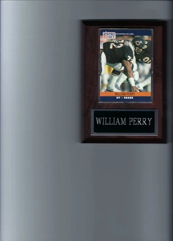 WILLIAM PERRY PLAQUE CHICAGO BEARS FOOTBALL NFL   C THE REFIGERATOR Cover