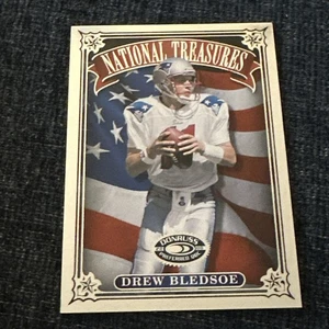 Drew Bledsoe 2000 Donruss #NT-11 Tesori Nazionali Preferiti QBC 0393/1000 Pats - Foto 1 di 3