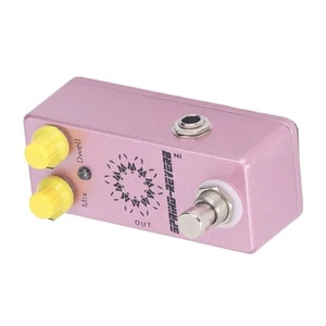 Spring Reverb Effect Pedal 1/4 Inch Mono Jack Mix Dwell Knob Low Noise Alumi AP9 - Picture 1 of 22