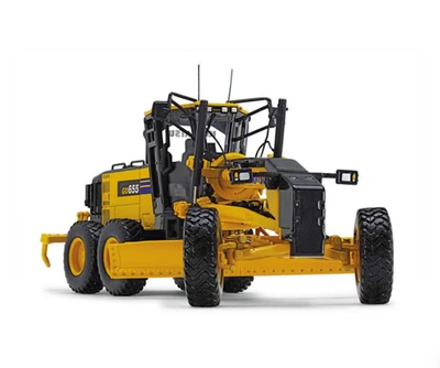 1:50 FirstGear KOMATSU GD655-6 Road Motor Grader Construct Machine Diecast Model - Image 1 of 2