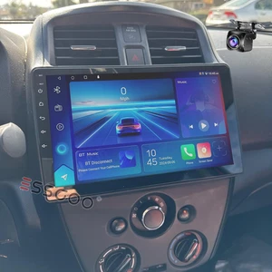 10" Carplay Car Stereo GPS NAV BT for Nissan Versa Sedan 2015-2019 with Back Cam - Picture 1 of 13