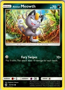 Juego Base Alolan Meowth 78/149 Común Regular SM - Imagen 1 de 2