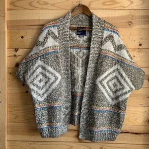 American Eagle Womens Cardigan Small Chunky Knit Y2K Nordic - Picture 1 of 6