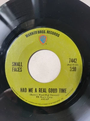 SMALL FACES - Had Me A Real Good Time / Rear Wheel Skid- VG+ Clean Player - Image 1 of 4