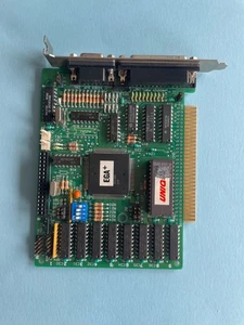 Rare Video Card JUKO ULTIMATE EGA+, 256KB, ISA 8-bit, Tested & Working, Vintage - Zdjęcie 1 z 8