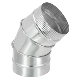 5" OD Elbow 45 Degree Duct Pipe Connector HVAC Ventilation Flue Tube Durable - - Picture 1 of 6