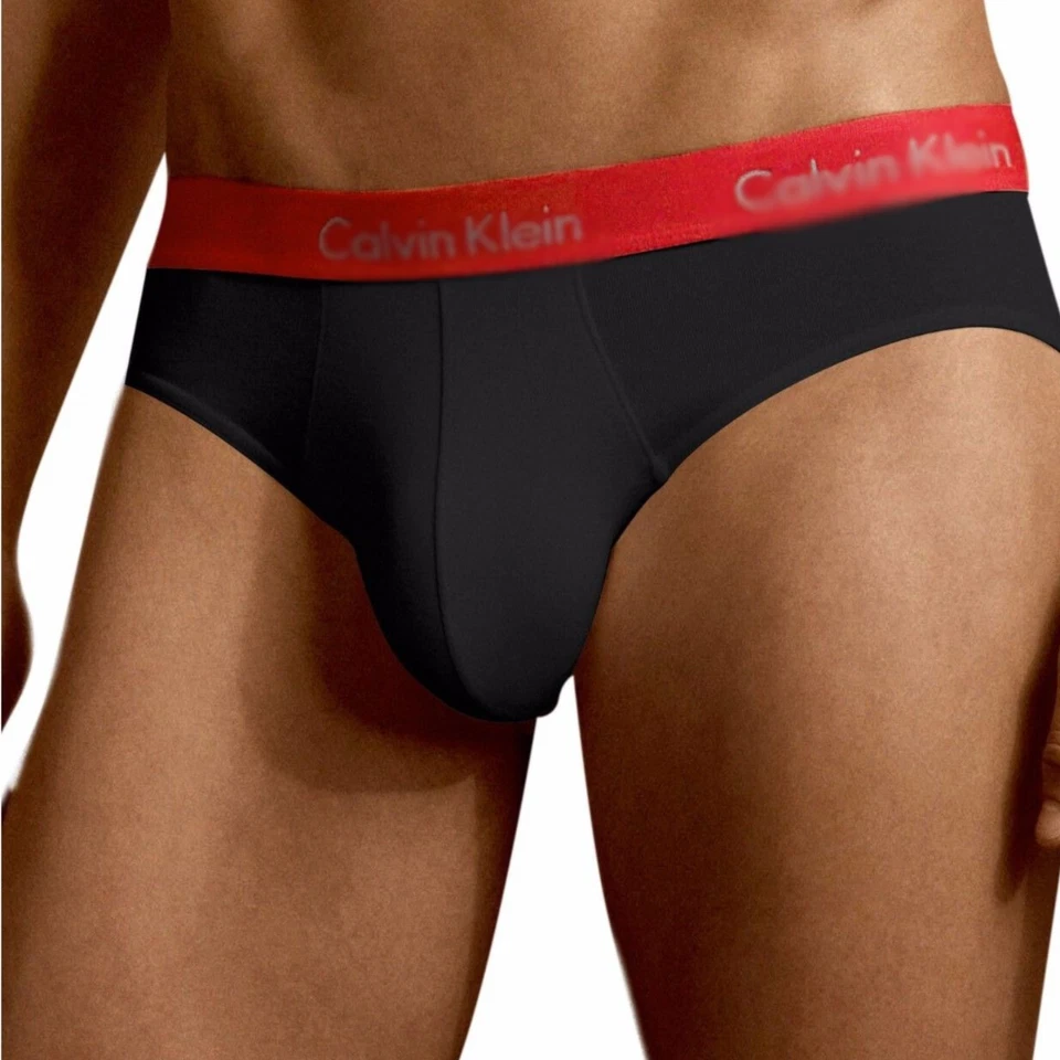Calvin Klein Men's Hip Brief CK U7079 Men Underwear Briefs Cotton Black White - Image 1 of 1