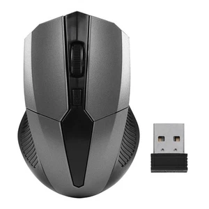 2.4Ghz Wireless Optical Mouse Usb Receiver For Pc Computer Laptop (Grey) AM - Picture 1 of 14