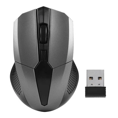 2.4Ghz Wireless Optical Mouse Usb Receiver For Pc Computer Laptop (Grey) AM - Image 1 of 4