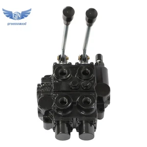 2 Spool 25 GPM Motor Spool Valve 3000 PSI In/Out 3/4" NPT RD522CCAA5A4B1 Black - Picture 1 of 15