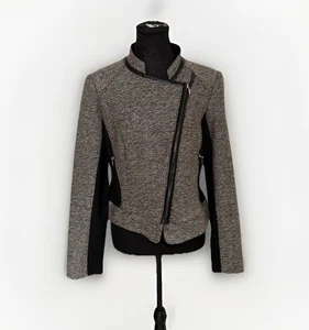 White House Black Market Tweed Motorradjacke Damen 12P - Bild 1 von 9
