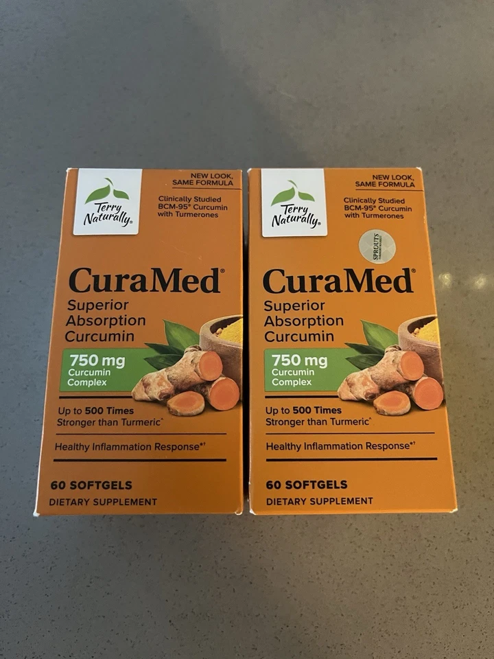 Terry Naturally CuraMed 750mg - 60x2=120 Cápsulas Gelatinosas EXP 06/27 - Imagem 1 de 1