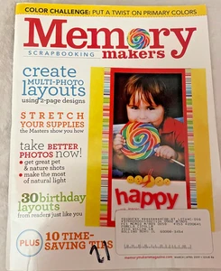 MEMORY MAKERS MAGAZINE - March/April 2009 - NEW, Vintage & NLA - Bild 1 von 1