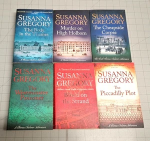Lot of 14 Susanna Gregory Books mix HC & PB Thomas Chaloner Matthew Bartholomew - Picture 1 of 8