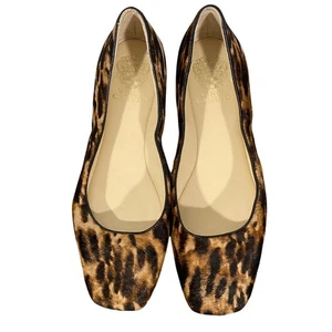Vince Camuto Damen-Ballerinas eckige Zehenpartie Rindshaar Leopardenmuster Größe 9 - Bild 1 von 11