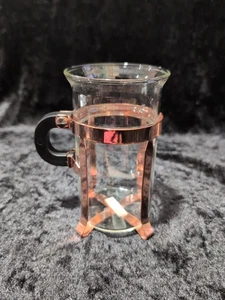 Bodum Copper Chambord Tall Coffee/Tea Cup, Copper w/ Black Handle - PRE-OWNED  - Picture 1 of 10