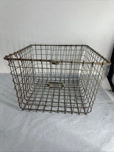 Vintage Kaspar Wire Works Co. Gym Locker Wire Basket 12 1/2” X 11 1/2” X 8 - Picture 1 of 7