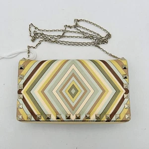 VALENTINO GARAVANI Nappa Native Couture 1975 Rockstud Wristlet Clutch LA12117 - Picture 1 of 11