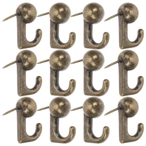 30Pcs Picture Hanging Hooks Push Pin Hook Cork Board Thumb Tacks - Picture 1 of 12