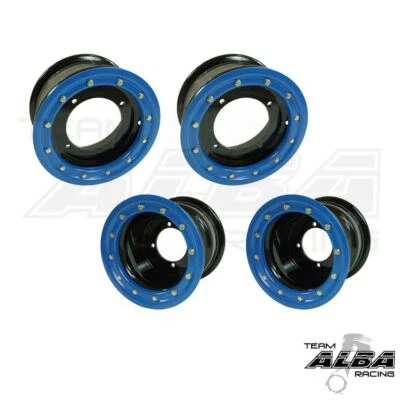 YFZ 450 450R  Front   Rear Wheels  Beadlock  10x5 and 9x8  Alba Racing  BL 32 - Image 1 of 2