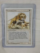 MTG Savannah Lions Revised Edition Regular Rare *Never played* Nm