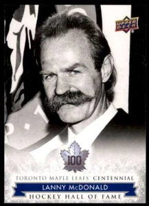 2017-18 UD Maple Leafs Centennial Hockey Hall Of Fame Lanny McDonald #164 - Imagen 1 de 2