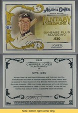 2018 Topps Allen & Ginter's Fantasy Goldmine Chipper Jones #FG-23 HOF