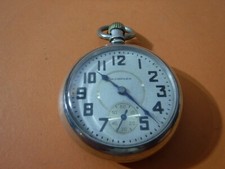 Vintage Hampden Coin Silver Open Face Pocket Watch Fahys Coin No.1 #383915  1885