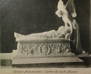 Ferrara Italy Antique Postcard Early 1900s Rare Massari Tomb Angel  - Picture 1 of 4