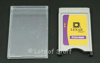 Lexar Media PC Card Adapter PCMCIA for CompactFlash Card With Case Part 2076-A - Image 1 of 2
